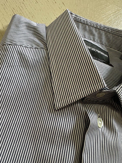 NWT Emporio Armani Mens Dress Shirt Blue Size 39/15.5
