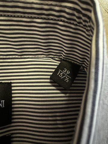 NWT Emporio Armani Mens Dress Shirt Blue Size 39/15.5