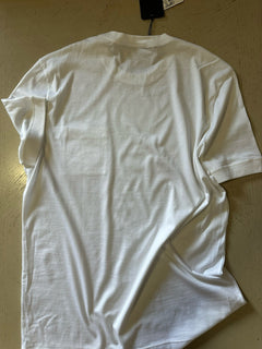 New KNT BY KITON Men’s Short Sleeve Crewneck T Shirt White Size L Italy
