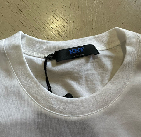New KNT BY KITON Men’s Short Sleeve Crewneck T Shirt White Size L Italy