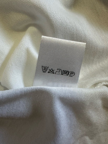 New KNT BY KITON Men’s Short Sleeve Crewneck T Shirt White Size L Italy