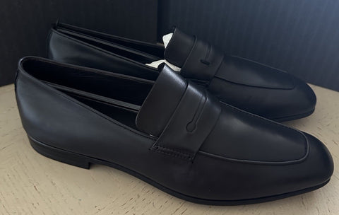 Ermenegildo Zegna Leather Reverse Construction Loafers DK Navy 12.5 US New $950