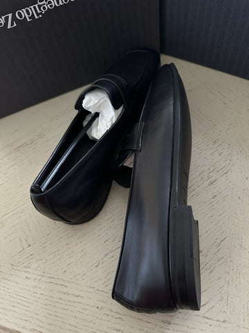 Ermenegildo Zegna Leather Reverse Construction Loafers DK Navy 12.5 US New $950