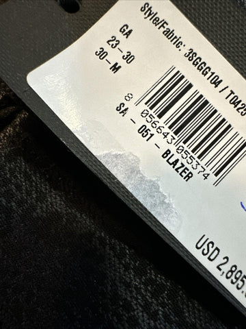 NWT $2895 Giorgio Armani Men Dinner Jacket Blazer Black 40R US Italy