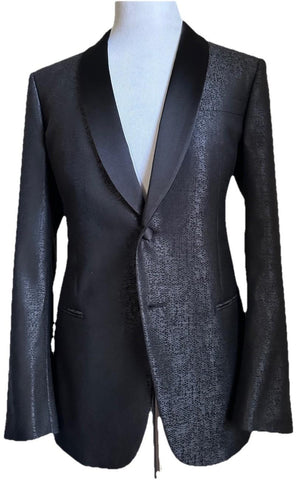 NWT $2895 Giorgio Armani Men Dinner Jacket Blazer Black 40R US Italy