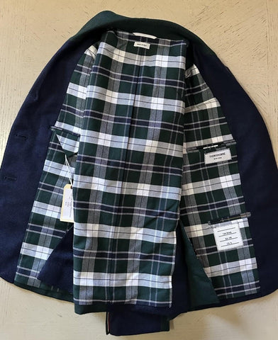 New $2690 Thom Browne Women Funmix Colorblocked Wool Sport Jacket 46/10 Italy