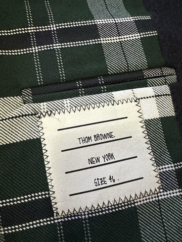 New $2690 Thom Browne Women Funmix Colorblocked Wool Sport Jacket 46/10 Italy