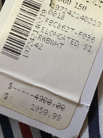 New $4900 Thom Browne Women Plaid Tweed Jacket RED WHITE BLUE 42/6 Italy