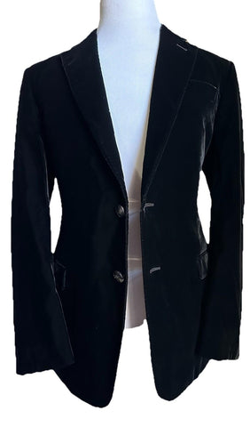 Giorgio Armani Men Velvet Sport Coat Jacket Blazer Black 38 US/48 Eu NWT $2395