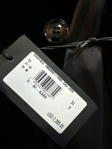 Giorgio Armani Men Velvet Sport Coat Jacket Blazer Black 44 US/54 Eu NWT $2395