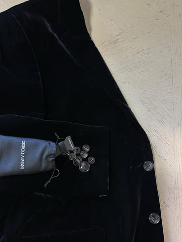 Giorgio Armani Men Velvet Sport Coat Jacket Blazer Black 44 US/54 Eu NWT $2395