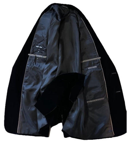 Giorgio Armani Men Velvet Sport Coat Jacket Blazer Black 44 US/54 Eu NWT $2395