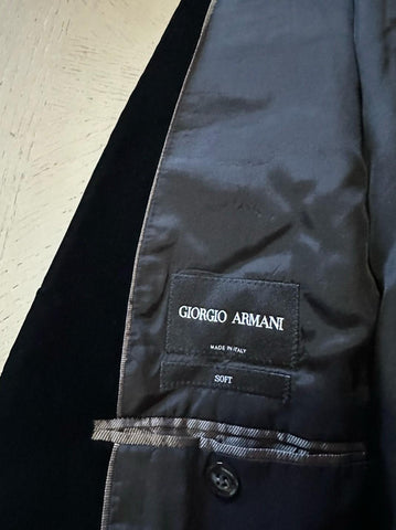 Giorgio Armani Men Velvet Sport Coat Jacket Blazer Black 44 US/54 Eu NWT $2395