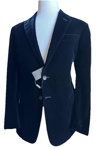 Giorgio Armani Men Velvet Sport Coat Jacket Navy /Blue 42S US/52S Eu NWT $2395