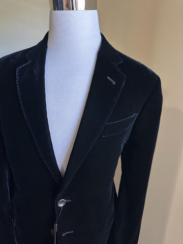 Giorgio Armani Men Velvet Sport Coat Jacket Navy /Blue 42S US/52S Eu NWT $2395