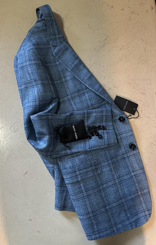 Giorgio Armani Men Sport Coat Jacket Blazer Blue 42R US/52R Eu Italy NWT $2695