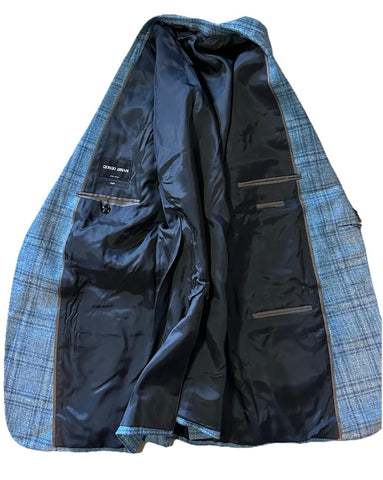 Giorgio Armani Men Sport Coat Jacket Blazer Blue 42R US/52R Eu Italy NWT $2695