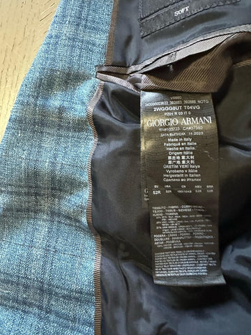 Giorgio Armani Men Sport Coat Jacket Blazer Blue 42R US/52R Eu Italy NWT $2695