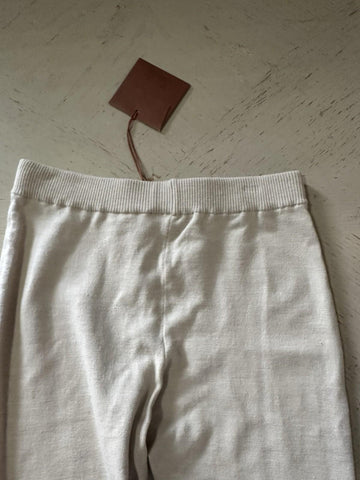 New $1800 Loro Piana Stretch-Virgin Wool Slim Fit Leggings NATURAL MELANGE S