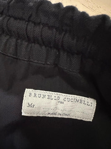 NWT $1250 Brunello Cucinelli Men Linen Drawstring Pants Black 36 US/52 Eu