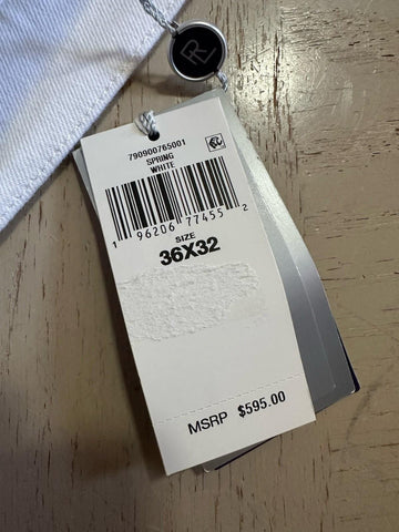 NWT $595 Ralph Lauren Purple Label Men Stretch Raw Hem Skinny Jeans Pants 36 US