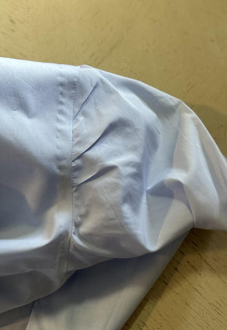 New Isaia Men’s Classic Sport Shirt Medium Blue Size 17.5/44