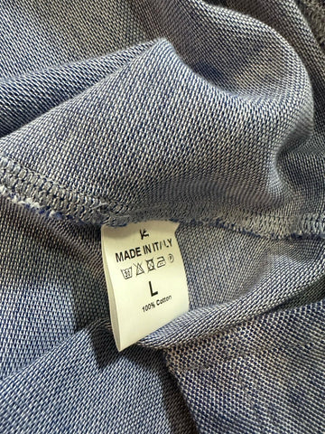 Isaia Men Slim-Fit Cotton Piqué Polo BRIGHT BLUE New