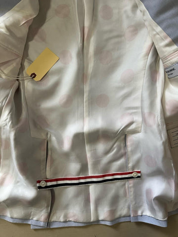 New $2200 Thom Browne Women Single-Button Blazer Jacket LT Blue 38/2