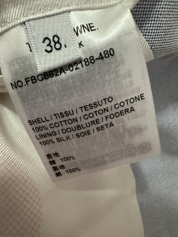 New $2200 Thom Browne Women Single-Button Blazer Jacket LT Blue 38/2