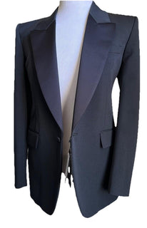 Saint Laurent Men’s Tuxedo Blazer Jacket Black 40R US/50R Eu New $3400