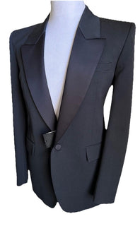 Saint Laurent Men’s Tuxedo Blazer Jacket Black 40R US/50R Eu New $3400