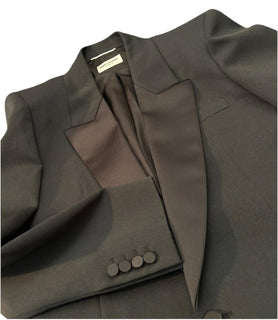 Saint Laurent Men’s Tuxedo Blazer Jacket Black 40R US/50R Eu New $3400