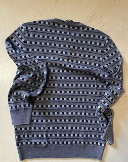 Giorgio Armani Men’s Crewneck Sweater Blue 48 Eu ( S-M ) New $1295