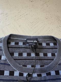 Giorgio Armani Men’s Crewneck Sweater Blue 48 Eu ( S-M ) New $1295