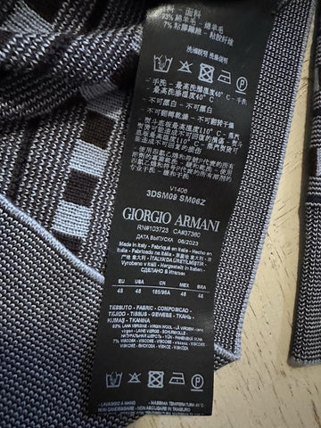 Giorgio Armani Men’s Crewneck Sweater Blue 48 Eu ( S-M ) New $1295