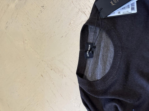 Giorgio Armani Men Cashmere/Silk Sweater Gray/Navy 48 Eu ( S-M ) New $2095