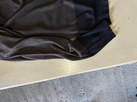 Giorgio Armani Men Cashmere/Silk Sweater Gray/Navy 48 Eu ( S-M ) New $2095