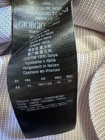 Giorgio Armani Mens Dress Shirt White/LT Pink Size 44/17.5 New $525 Italy