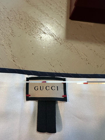 New $890 Gucci Mens GG Monogram Silk cummerbund DK Blue Size M 742202