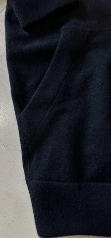 NWT $2490 ZEGNA Cashmere Hoodie Sweater Pullover Black 54 Eu ( XL ) Italy