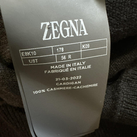 NWT $2490 ZEGNA Cashmere Hoodie Sweater Pullover Black 56 Eu ( XXL ) Italy