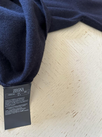 NWT ZEGNA Long Sleeve Cashmere Turtleneck Sweater Navy 50 Eu/M