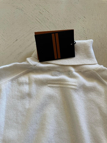NWT ZEGNA Long Sleeve Cashmere Turtleneck Sweater White 50 Eu/M