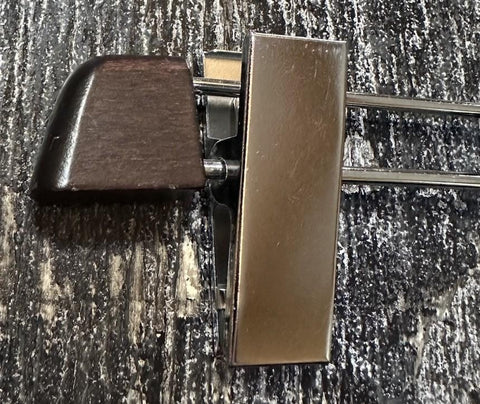 New Ermenegildo Zegna Non-slip Wood Pants Hanger DK Brown