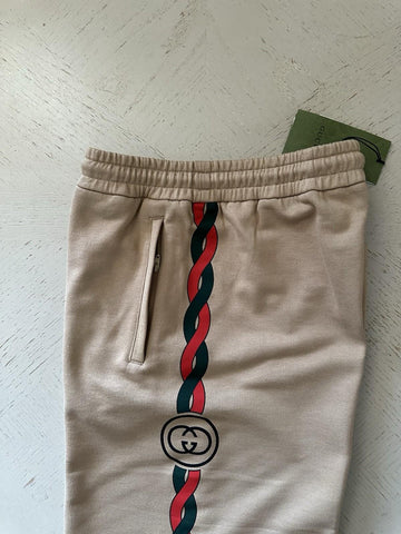 NWT $1200 Gucci Men Drawstring Short Pants Camel/MC Size S