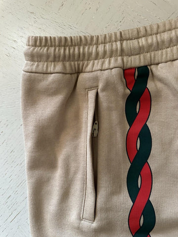 NWT $1200 Gucci Men Drawstring Short Pants Camel/MC Size S