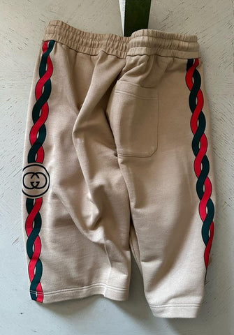NWT $1200 Gucci Men Drawstring Short Pants Camel/MC Size S