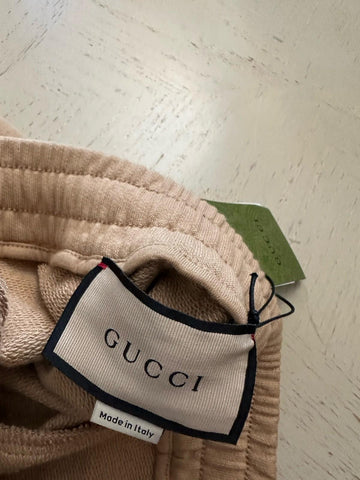 NWT $1200 Gucci Men Drawstring Short Pants Camel/MC Size S