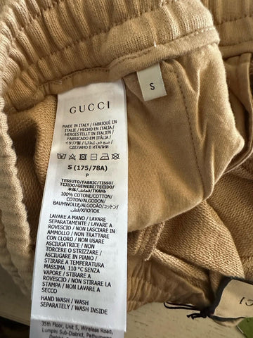 NWT $1200 Gucci Men Drawstring Short Pants Camel/MC Size S