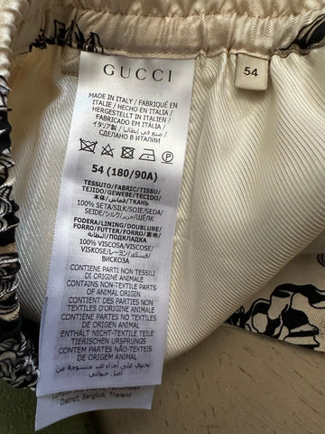 NWT $1350 Gucci Men Drawstring Short Pants Ivory/Black/Mul. Size 38 US/54 Eu